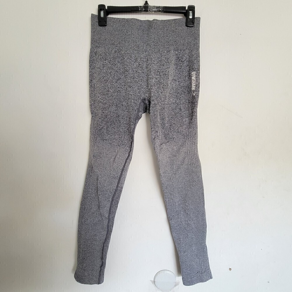 Gymshark Heather Gray High Rise Seamless Long Leggings Tights Pants Size Medium